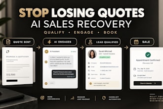 ai quote follow up automation to recover lost sales for hvac plumber buisness