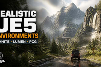 create realistic ue5 environments using nanite, lumen and pcg
