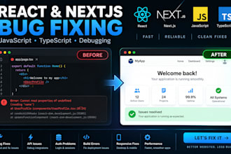 fix react, nextjs, javascript, and typescript bugs