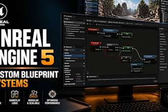 develop custom unreal engine 5 blueprint systems for your game