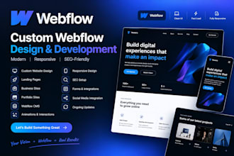 design webflow website, webflow website redesign, webflow development