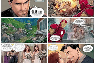 create your comic book page and illustration