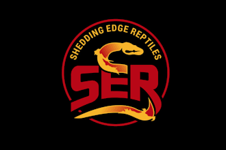 design innovative shedding edge reptiles logo