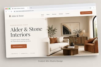 design a custom website on wix studio