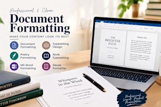ms word formatting document formatting, poetry formatting and typesetting