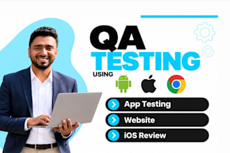 do qa testing app testing website testing and ios app review