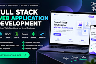 build a modern full stack web application using nextjs