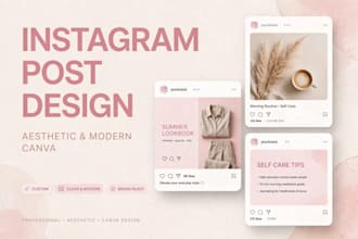 design aesthetic islamic and modern instagram posts and facebook posts