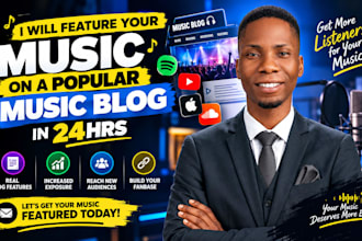 feature your music on a popular music blog in 24hours