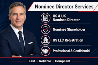provide US UK nominee director service nominee shareholder company registration