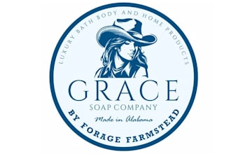 design western themed bath logo with body soap company