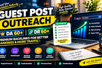 do high da guest posting and blogger outreach for SEO backlinks
