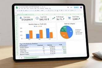 analyze e commerce sales data in google sheets