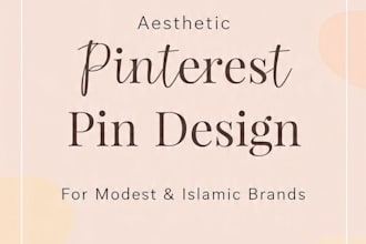 design pinterest pins for islamic modest brands