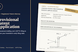 prepare a uspto provisional patent application