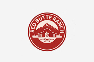 design dynamic classic family ranch logo