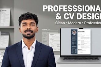 design a professional resume or CV
