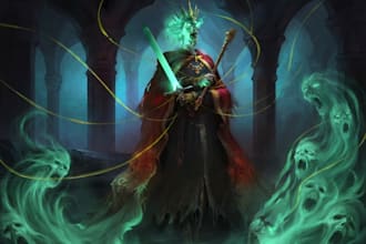 draw your dnd art or ttrpg character design or illustration
