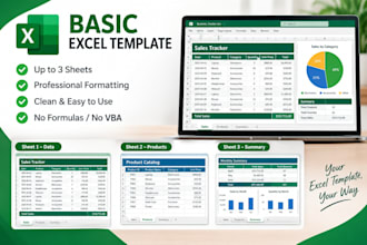 create a professional custom excel template