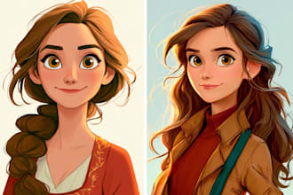 do disney cartoon portrait