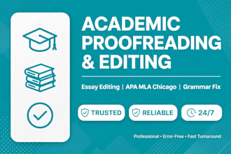 proofread and edit your academic paper apa mla chicago