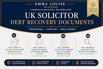 write a cease and desist or demand letter as a UK solicitor legal drafting