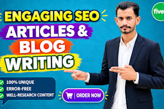 write SEO lifestyle articles and blog posts, such as a content writer