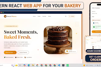 build modern responsive react web app and admin dashboard