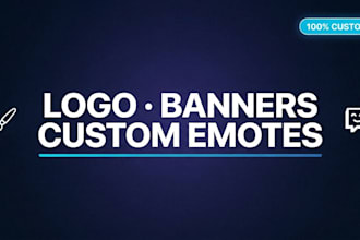 design a complete streamer brand identity with logo, banners and custom