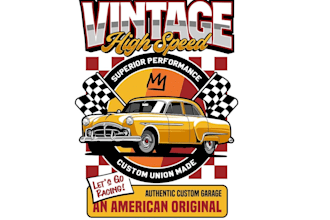design high quality retro car garage logo with unlimited revision