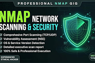 do network vulnerability assessment and port scanning using nmap