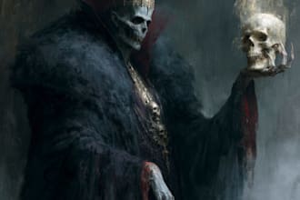 create darkart,black white artwork