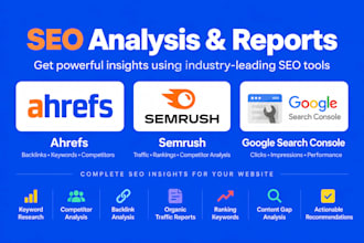 do ahrefs semrush google search console SEO analysis reports