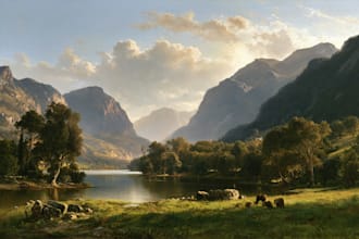 design custom oil painting landscape and nature art