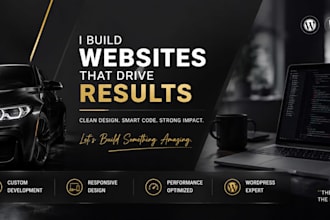 built a modern responsive wordpress websites