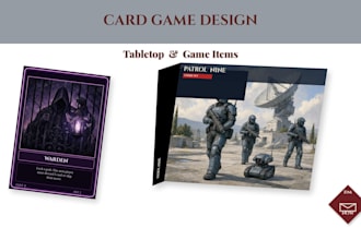 design card games, board game boxes, playing cards and tabletop game assets