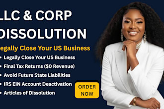 legally close, terminate, and dissolve your USA corporation company or llc