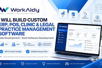 build custom erp, pos, clinic and legal practice management software