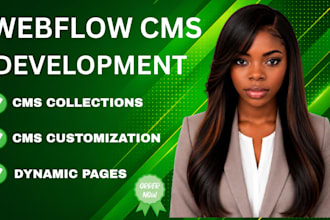 build and customize webflow cms collections and dynamic pages