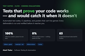 write a complete automated test suite for your python or javascript project