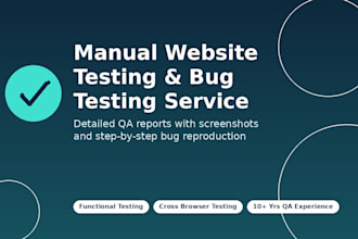manual website testing bug testing and cross browser testing