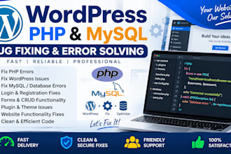 fix wordpress PHP and mysql bugs and errors