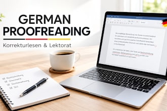 proofread and rewrite your german text perfectly