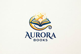 design a creative and memorable book logo for your brand
