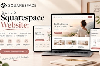 build squarespace online course website squarespace booking membership area