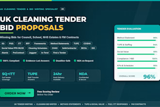 write winning UK cleaning tender bid proposals that win contracts public sector