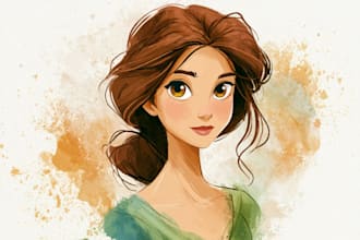 do disney cartoon portrait