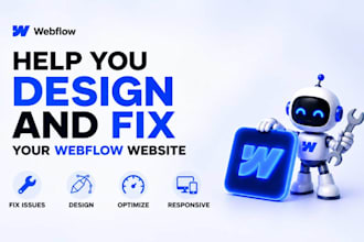 design or fix your website using webflow