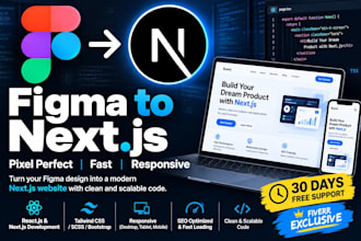 convert figma to next js,modern frontend websites with next js, figma to next js
