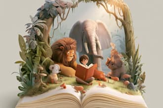 illustrate children story book illustration, story book, book illustration